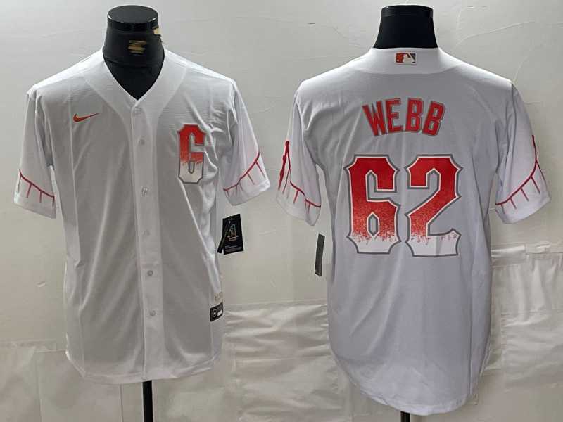 Mens San Francisco Giants #62 Logan Webb White City Connect Stitched Cool Base Nike Jersey